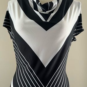 Maxi Dress Size M color black and white